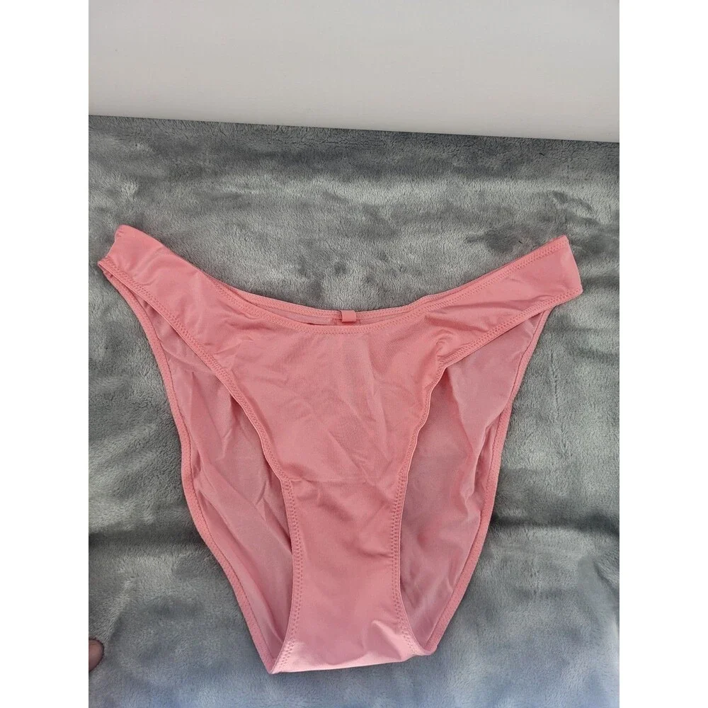 Skims Medium Melon Pink Shine Foundations‎ Dipped Bikini NWT Swimwear